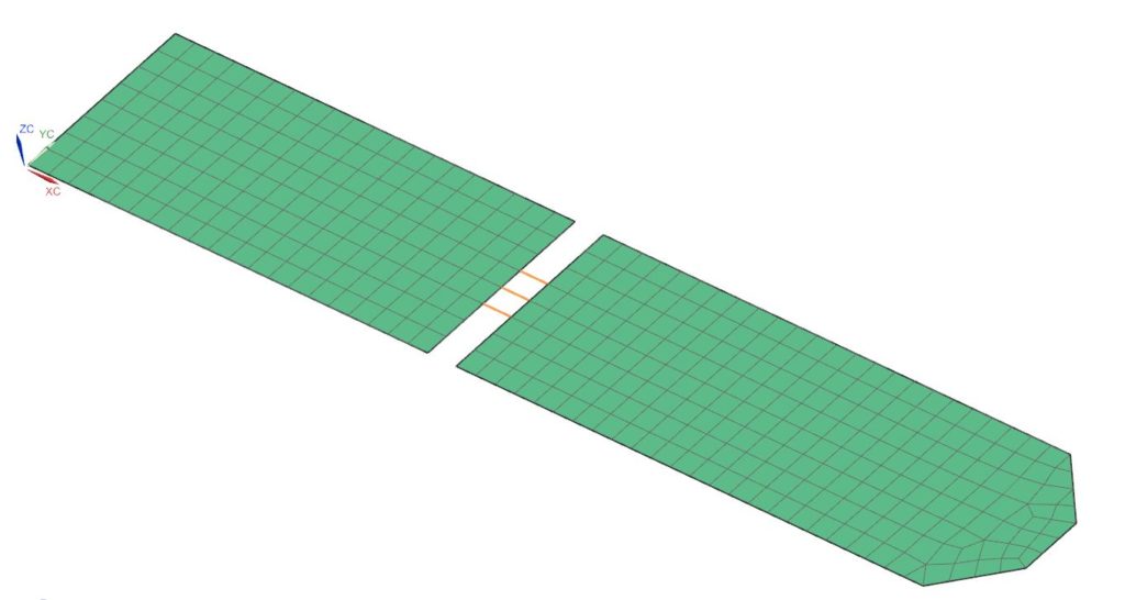 Złożenie AFM paneli solarnych wraz z połączeniami 1D